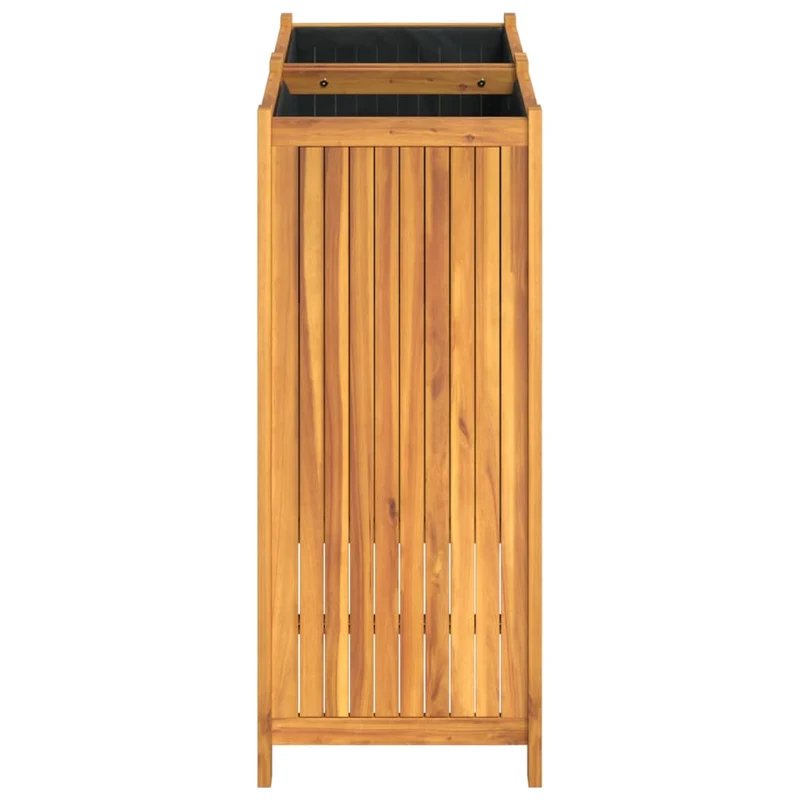 Jardinera Con Forro Madera Maciza De Acacia 84x42x100 Cm