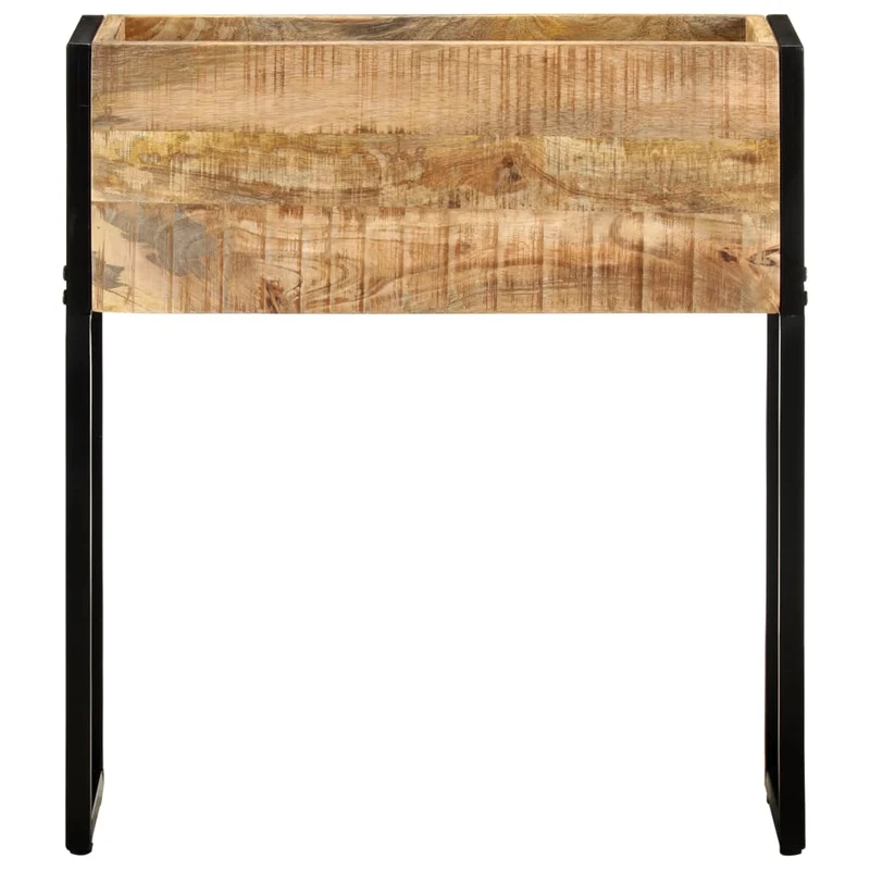 Jardinera De Madera De Mango Rugosa 60x20x68 Cm