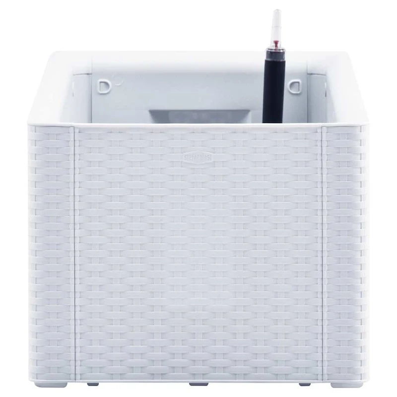 Arriate Con Sistema De Riego Automático Blanco 100x43x33 Cm