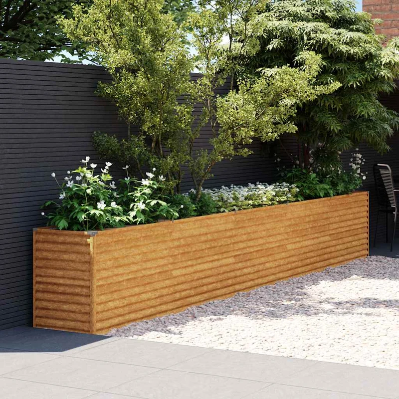 Jardinera Elevada 482x50x69 Cm Acero Corten