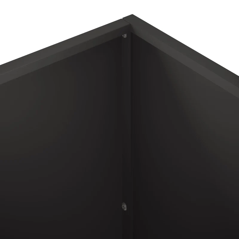 Macetero De Jardín 2 Uds. Negro 100 X 50 X 50 Cm