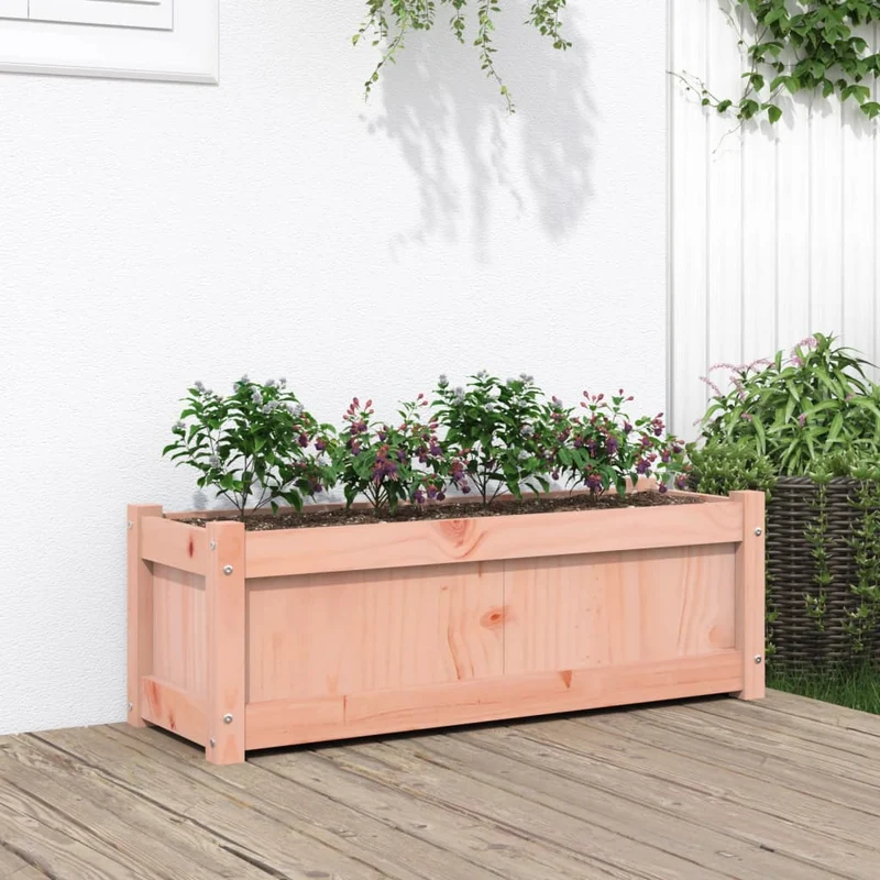 Jardinera Madera Maciza Douglas 90x31x31 Cm