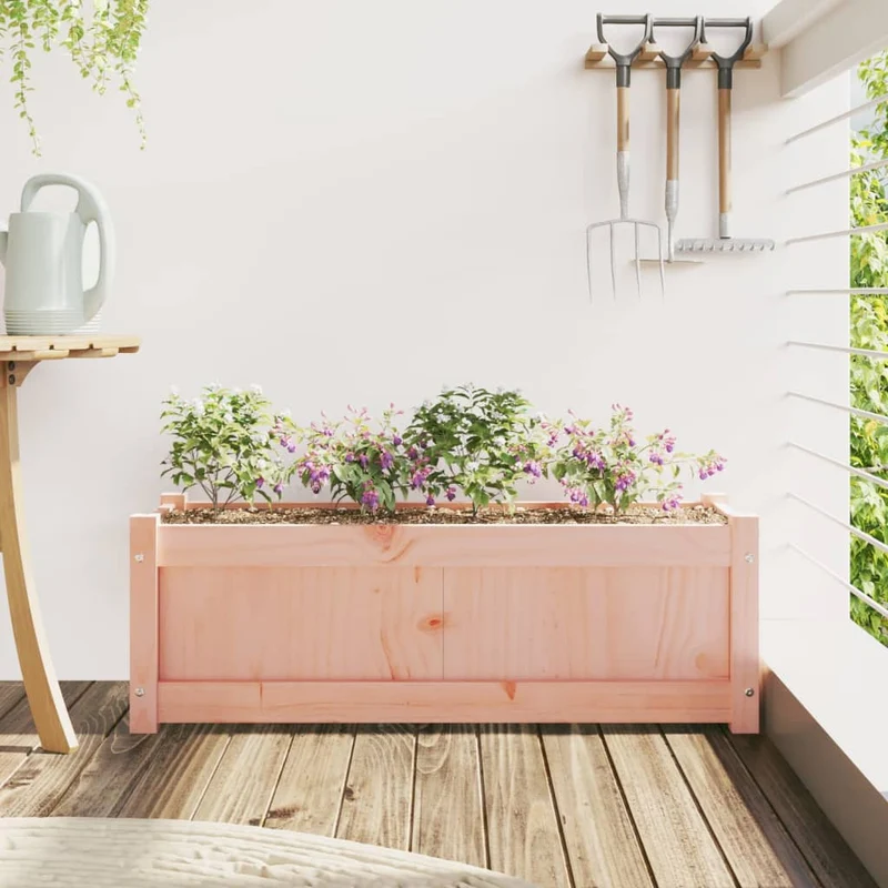 Jardinera Madera Maciza Douglas 90x31x31 Cm