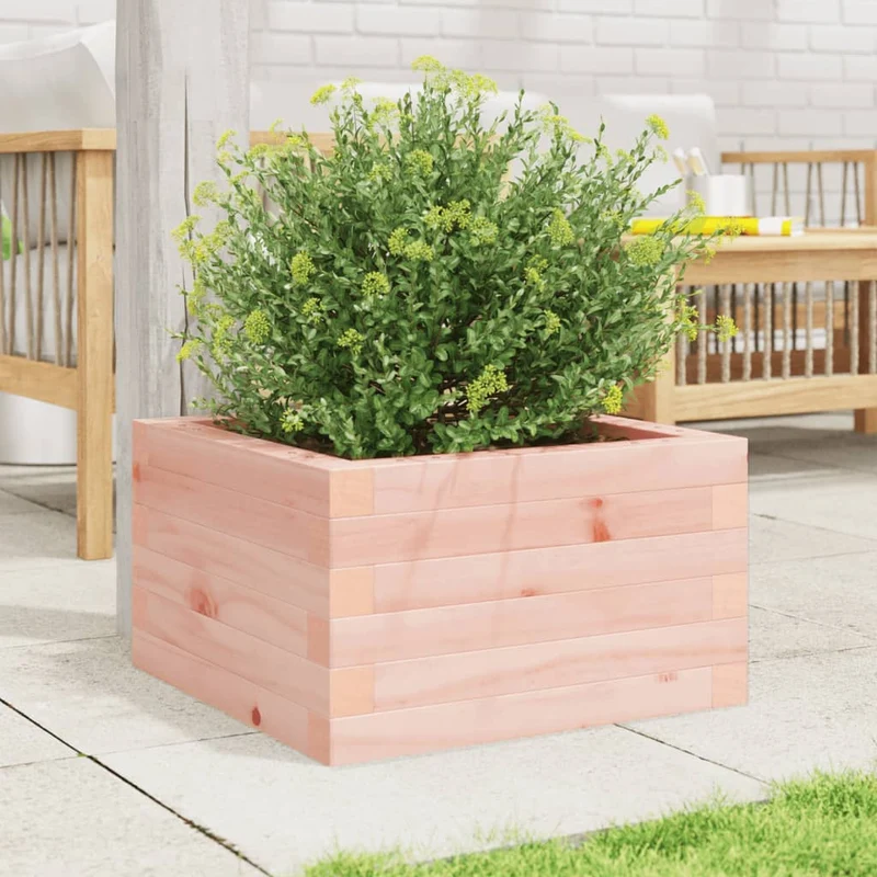Jardinera Madera Maciza De Abeto Douglas 40x40x23 Cm