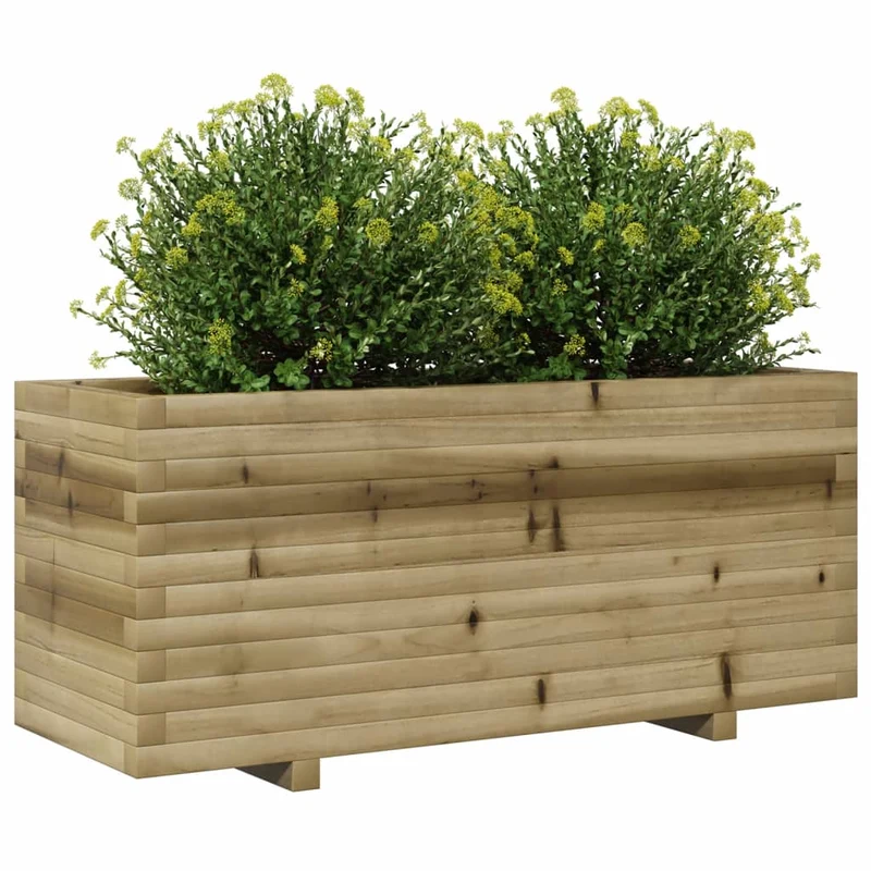 Jardinera Madera De Pino Impregnada 110x40x49,5 Cm