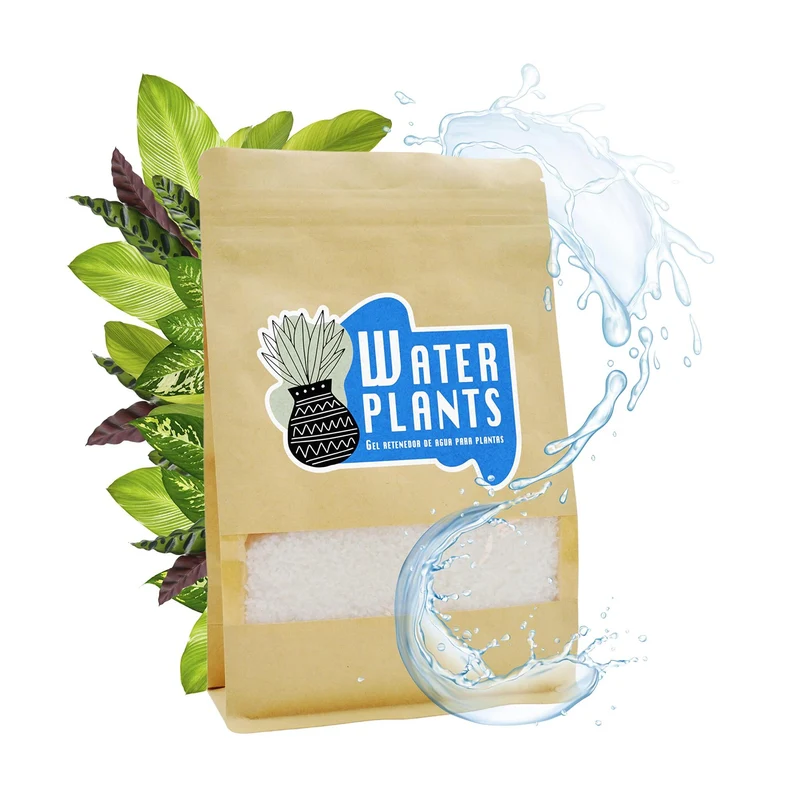 Hidrogel Para Plantas | Water Plants 500g | Perlas Retenedoras De Agua Para Reducir La Frecuencia De Riego