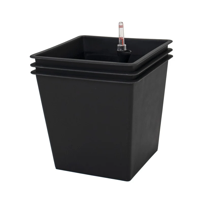 Pack De 3 Macetas Con Autorriego De Polipropileno 36 L 34x34x31 Cm Hortalia