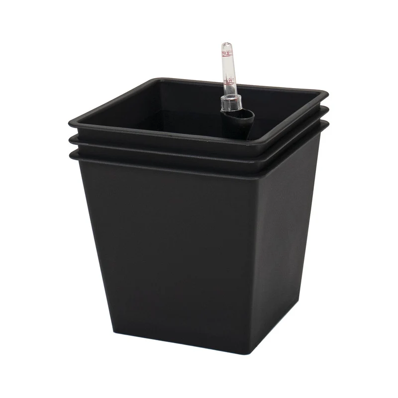 Pack De 3 Macetas Con Autorriego De Polipropileno 36 L 34x34x31 Cm Hortalia