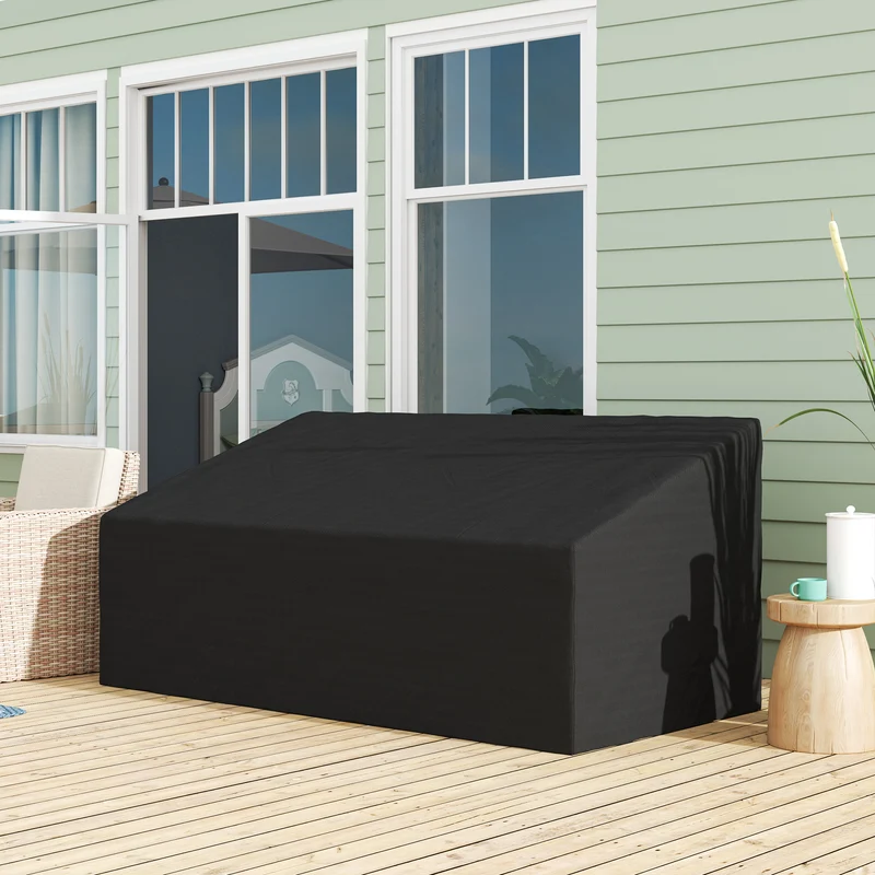 Outsunny Funda Para Banco De Jardín 3-4 Plazas Tela Oxford 600d 218x111x63/101cm