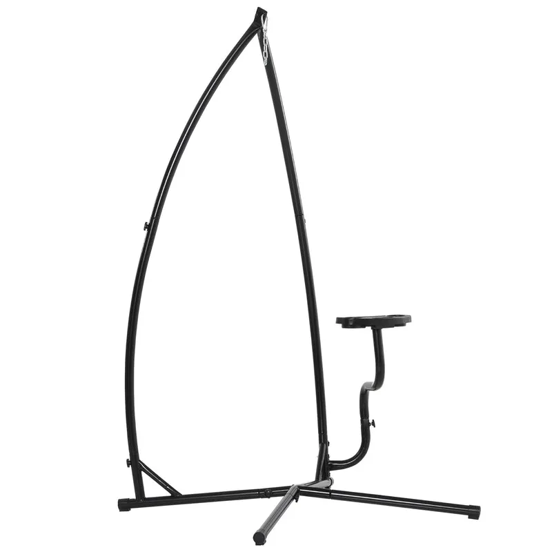 Outsunny Soporte Para Silla Colgante 190 Cm Sostén Para Columpio Con Mesita