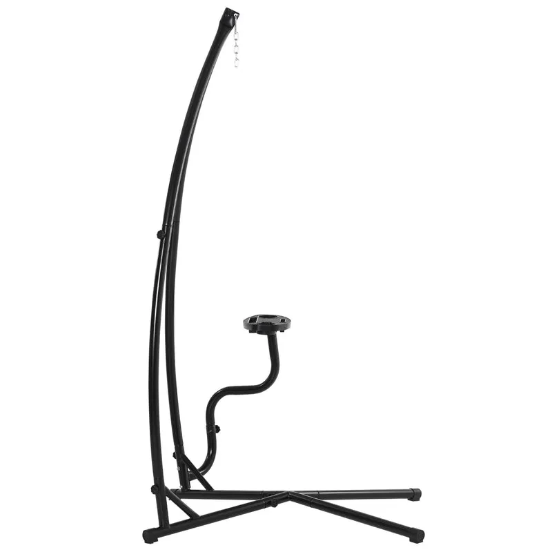 Outsunny Soporte Para Silla Colgante 190 Cm Sostén Para Columpio Con Mesita