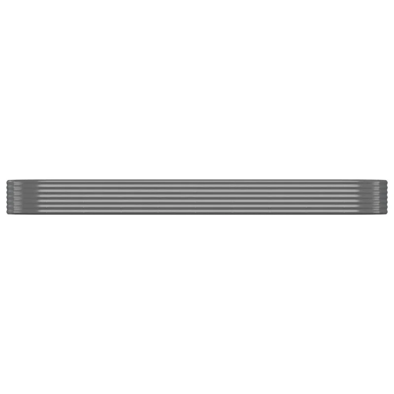 Jardinera Arriate Acero Galvanizado Gris 396x100x36 Cm