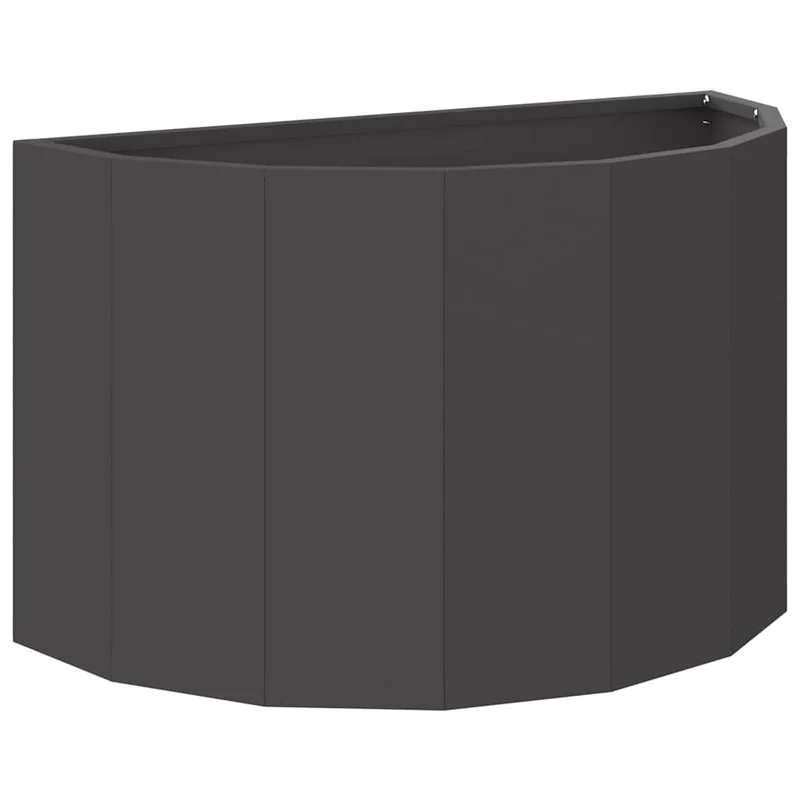 Jardinera Negro 60 X 30 X 35 Cm Acero