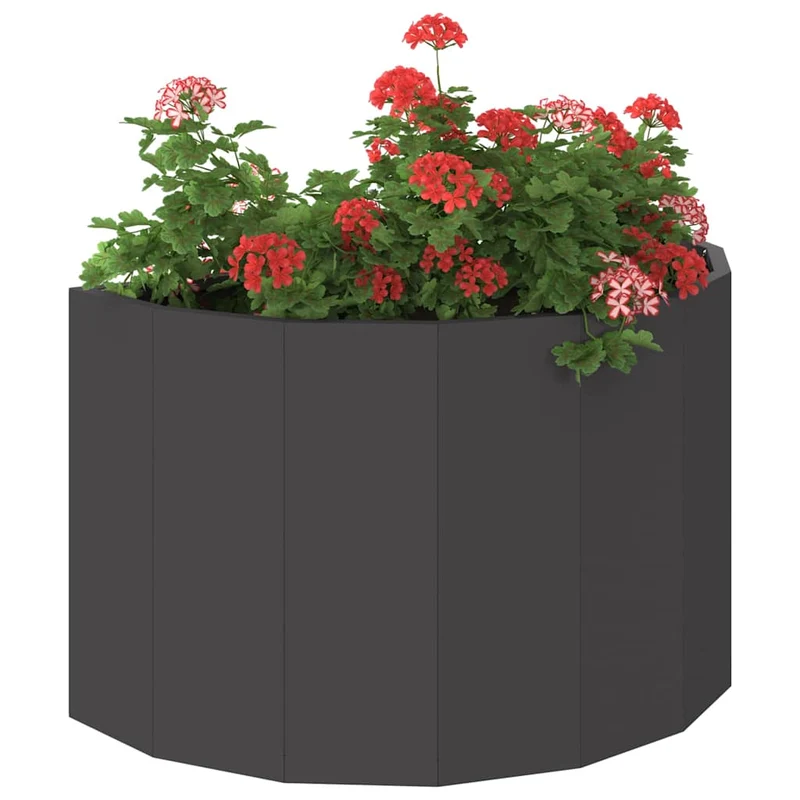 Jardinera Negro 60 X 30 X 35 Cm Acero