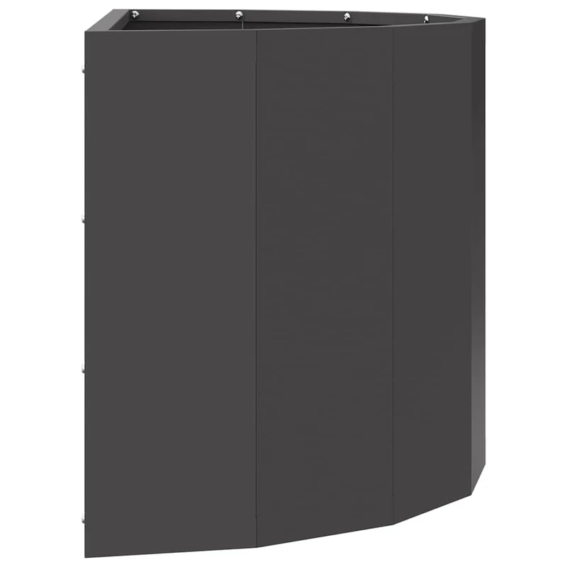 Jardinera Negro 60 X 30 X 35 Cm Acero