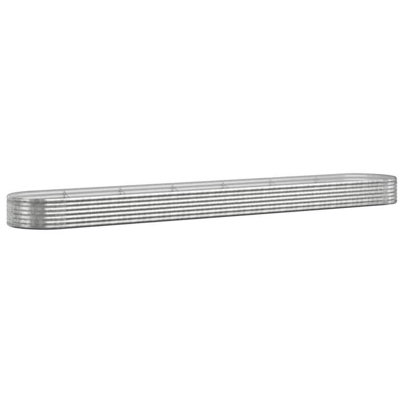 Jardinera Arriate Acero Galvanizado Plata 544x100x36 Cm