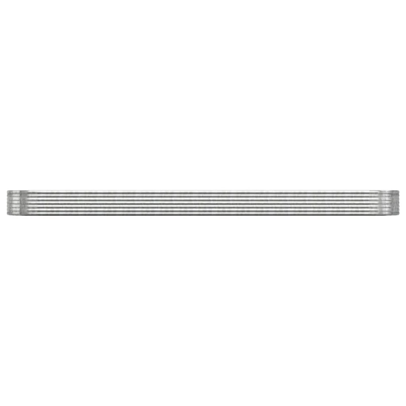 Jardinera Arriate Acero Galvanizado Plata 544x100x36 Cm