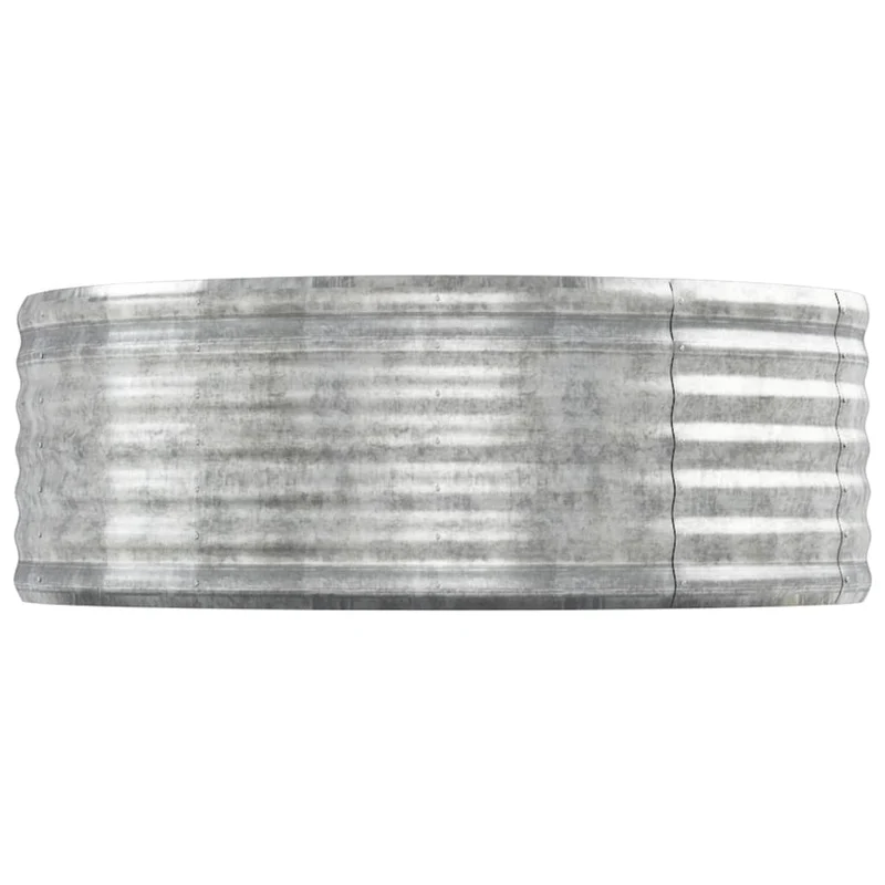 Jardinera Arriate Acero Galvanizado Plata 544x100x36 Cm