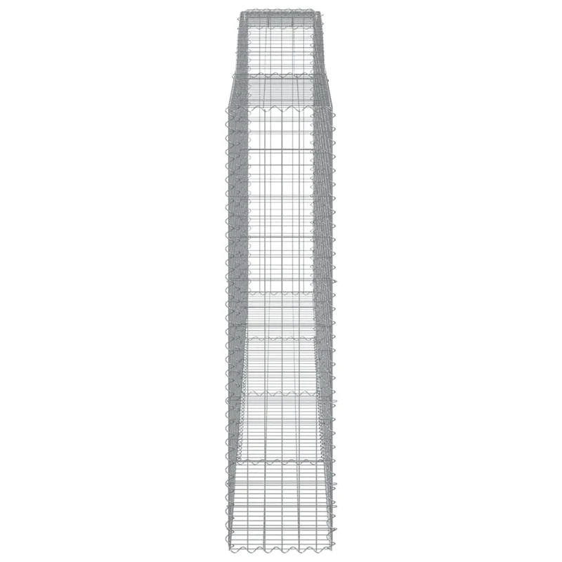 Cestas De Gaviones 4 Uds Forma De Arco Hierro 400x50x200/220 Cm