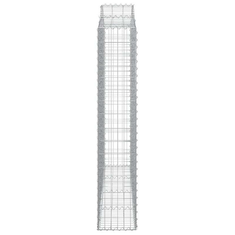 Cestas Gaviones 2 Uds Forma De Arco Hierro 200x30x160/180 Cm