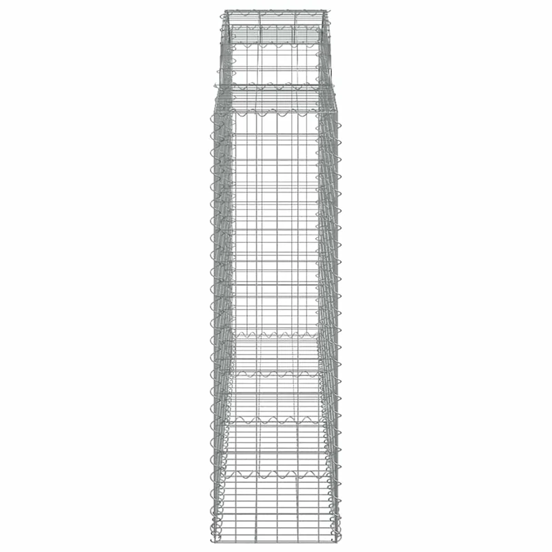 Cestas Gaviones 10 Uds Forma De Arco Hierro 200x50x140/160 Cm