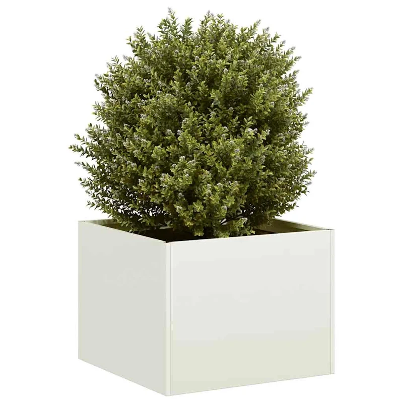Jardinera Acero Blanco 40x40x30 Cm