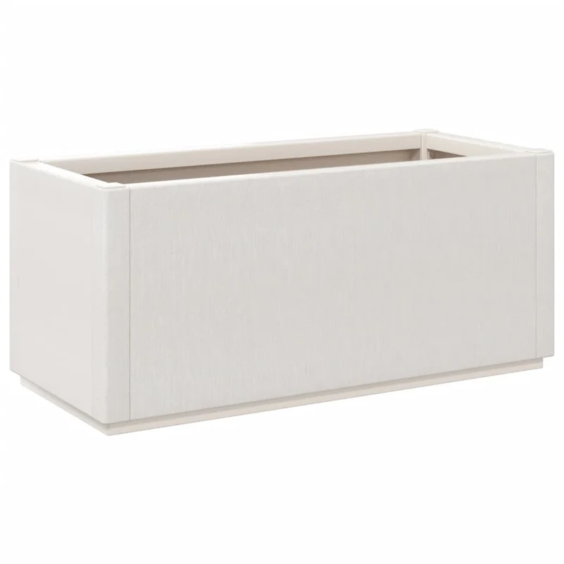 Caja De Flores De Jardín Blanco