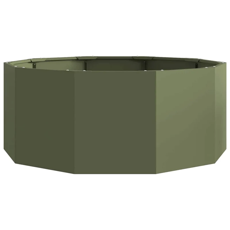 Jardinera Verde Oliva 90 X 90 X 35 Cm Acero