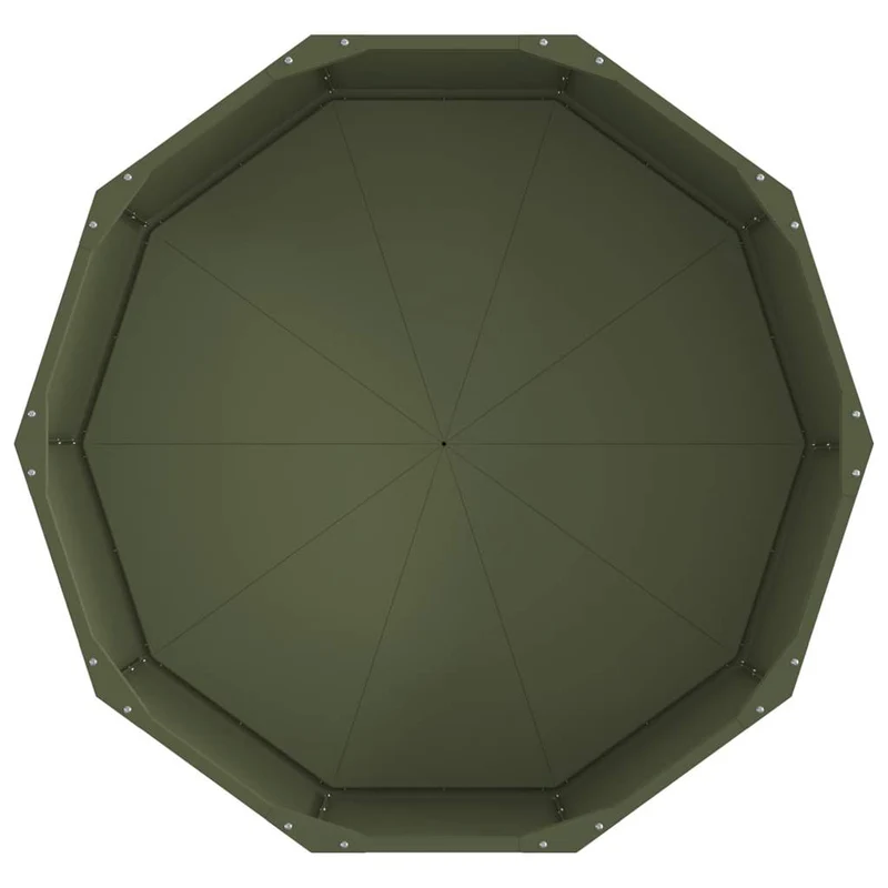 Jardinera Verde Oliva 90 X 90 X 35 Cm Acero