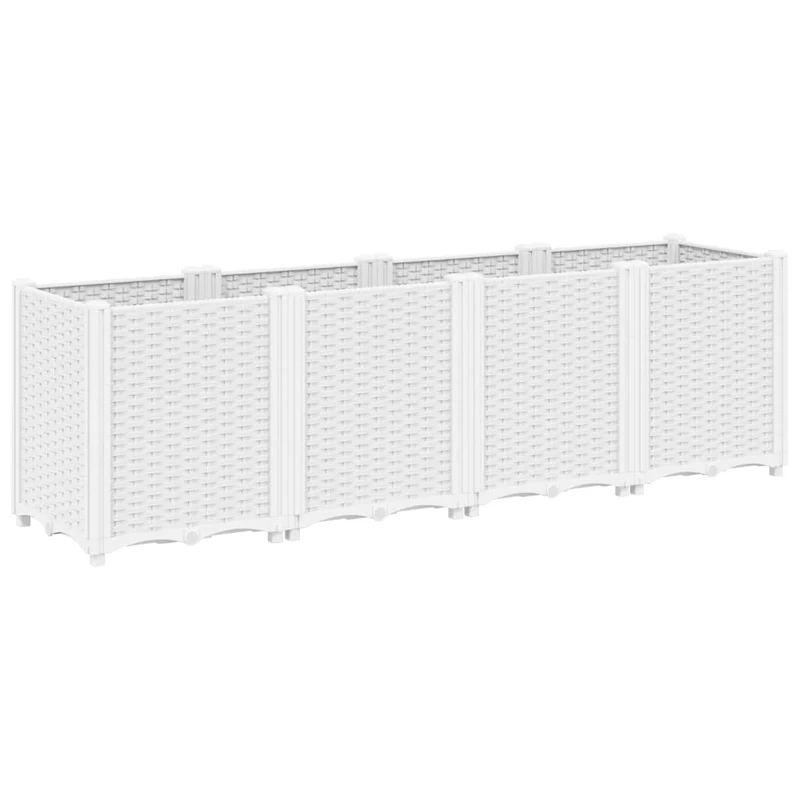 Jardinera Pp Blanco 160x40x53 Cm