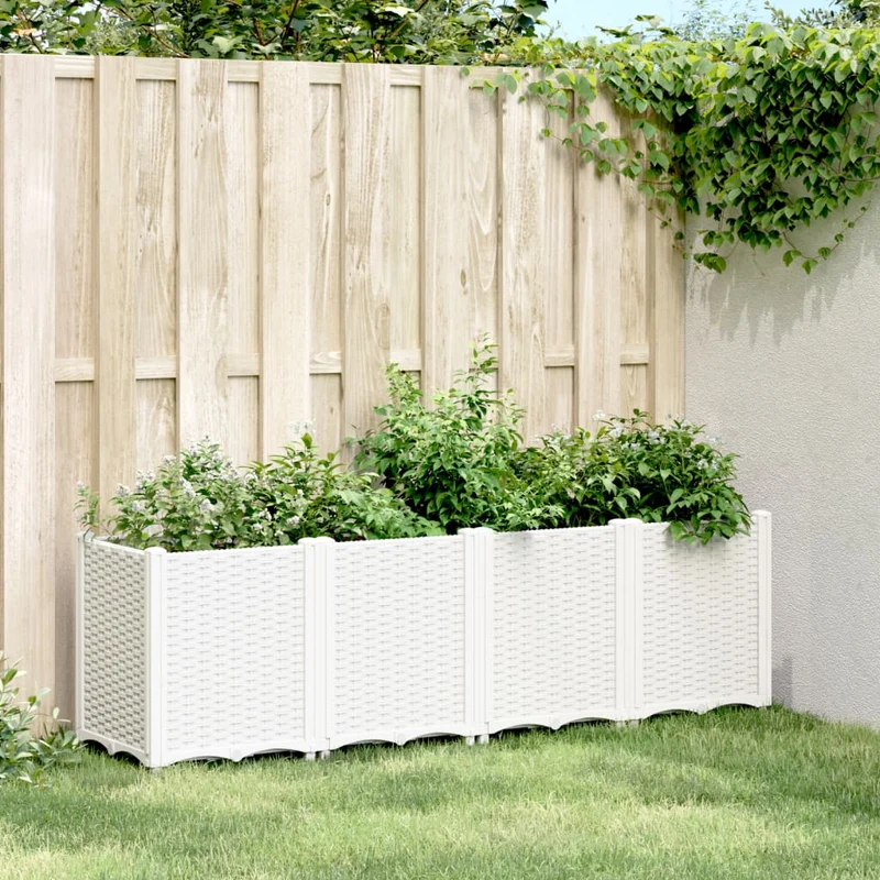 Jardinera Pp Blanco 160x40x53 Cm