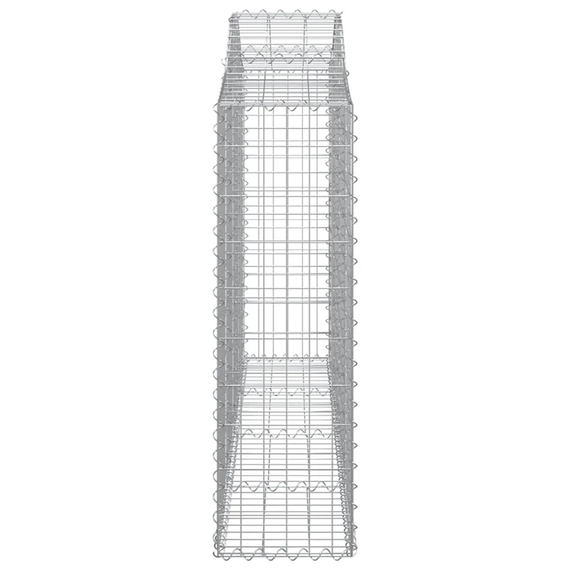 Cestas De Gaviones 4 Uds Forma De Arco Hierro 200x30x100/120 Cm
