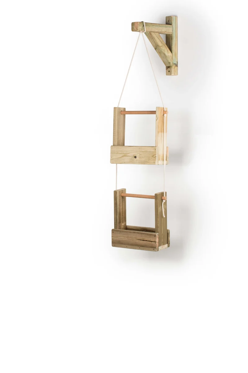 Jardinera Colgante De Madera Tratada Woody 2b Hortalia