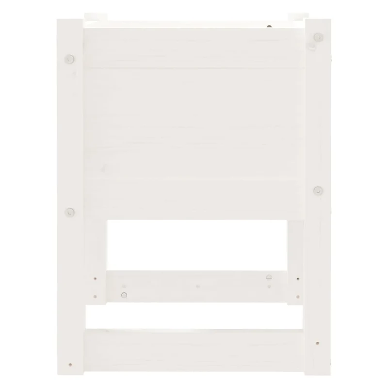 Jardinera Madera Maciza De Pino Blanco 40x40x52,5 Cm
