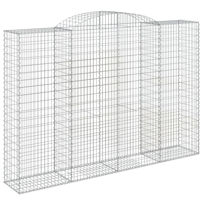 Cestas De Gaviones 7 Uds Forma De Arco Hierro 300x50x200/220 Cm