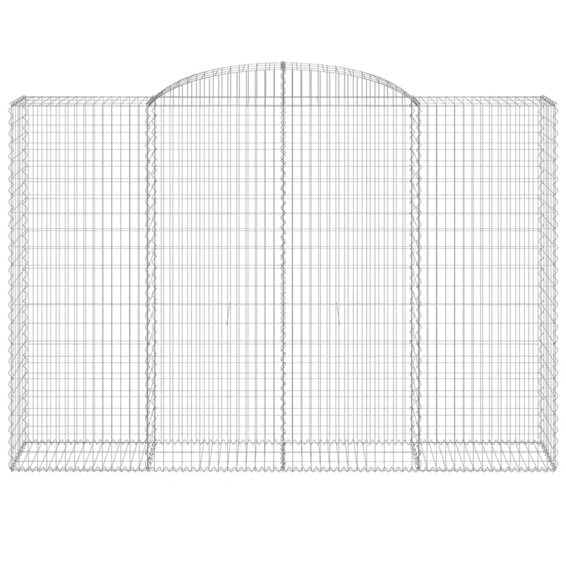 Cestas De Gaviones 7 Uds Forma De Arco Hierro 300x50x200/220 Cm