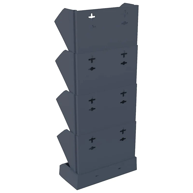 Set De Plantas Jardín Vertical 4 Uds Polipropileno Antracita