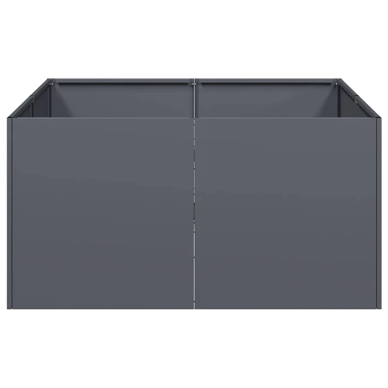 Jardinera De Acero Laminado En Frío Antracita 80x80x40 Cm