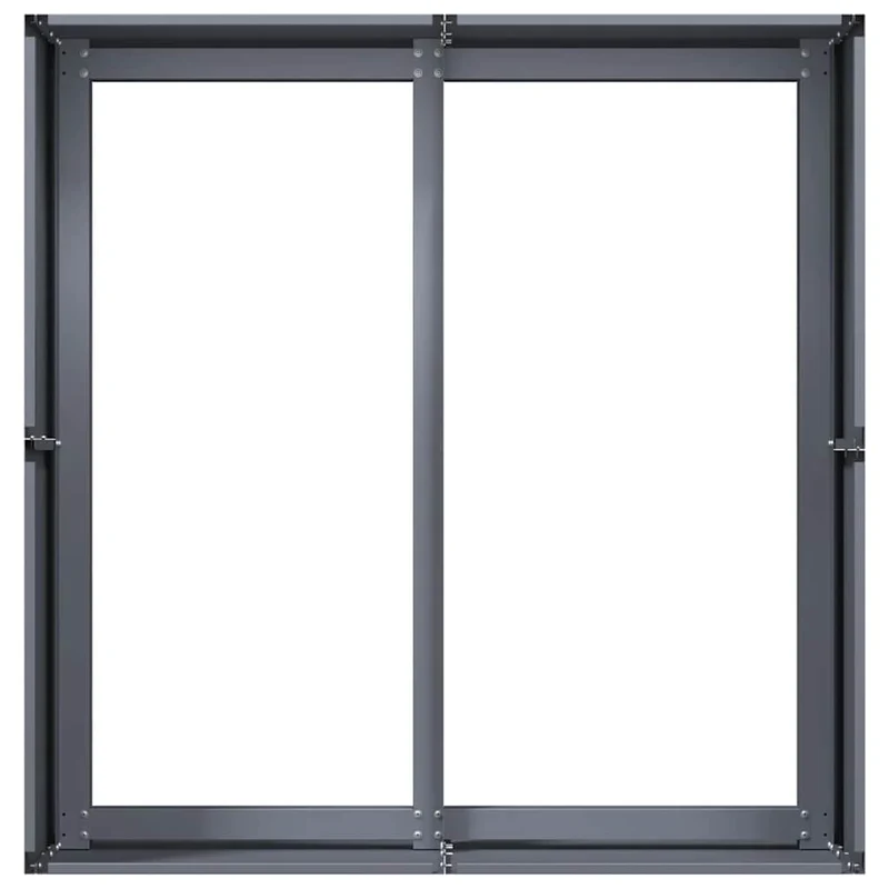 Jardinera De Acero Laminado En Frío Antracita 80x80x40 Cm