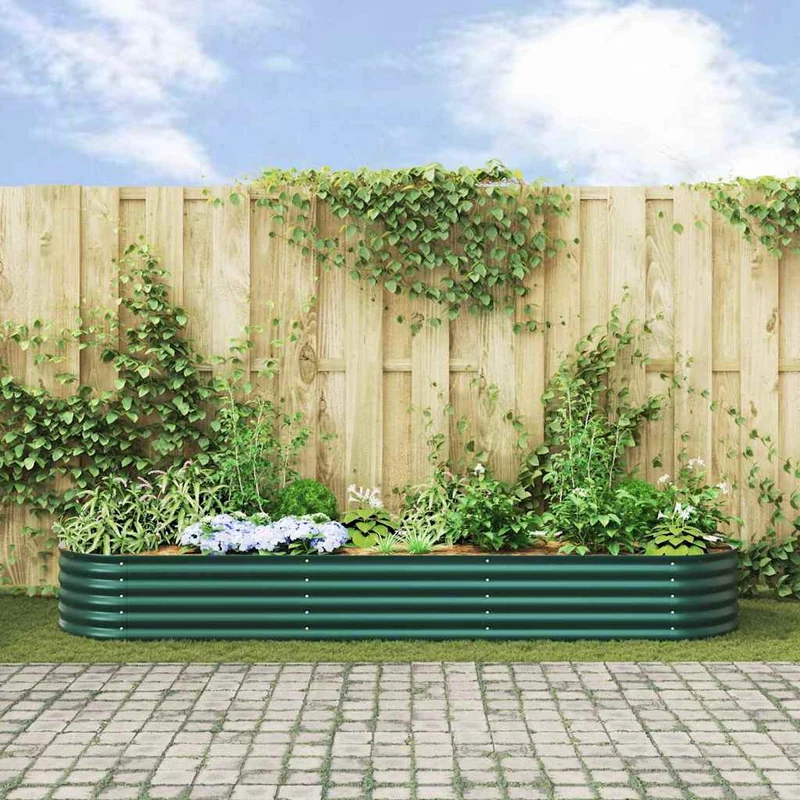 Cama Elevada Verde 320 X 80 X 44 Cm Acero