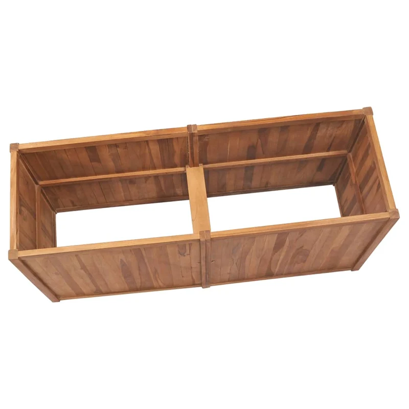 Arriate De Madera Maciza De Teca 150x50x70 Cm