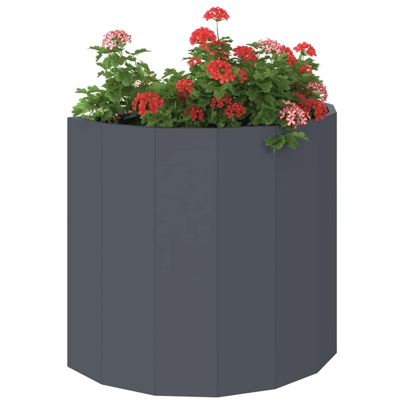 Jardinera Antracita 60 X 30 X 50 Cm Acero