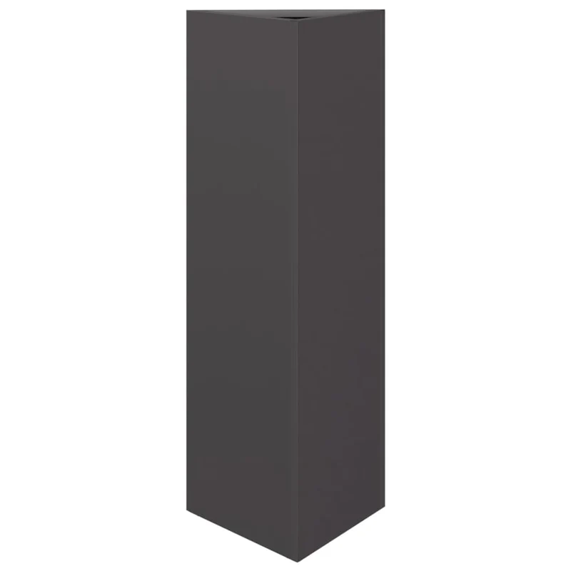 Jardinera Triangular Acero Negro 30x26x75 Cm
