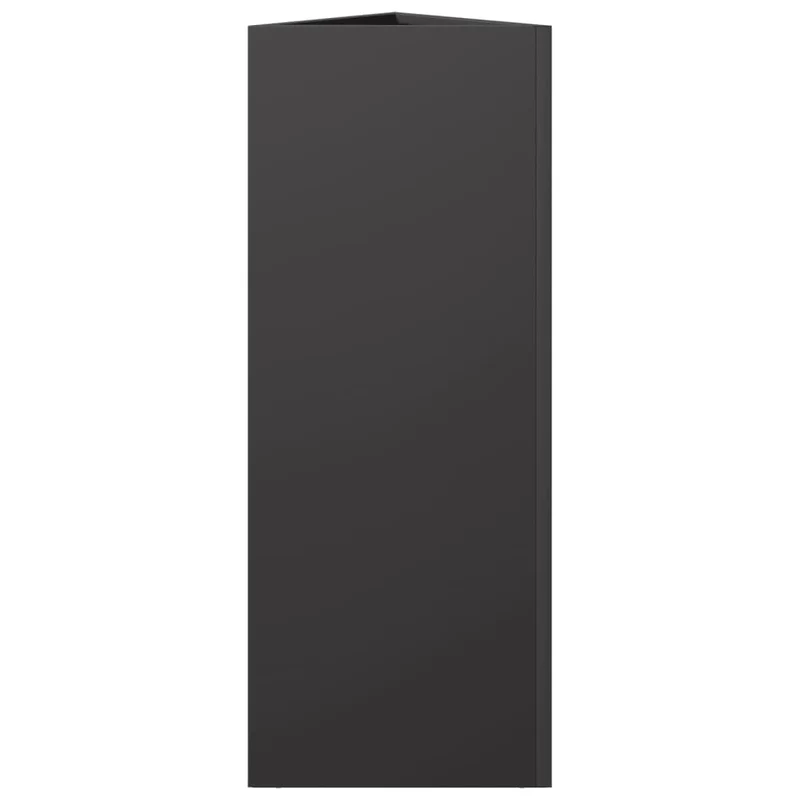 Jardinera Triangular Acero Negro 30x26x75 Cm