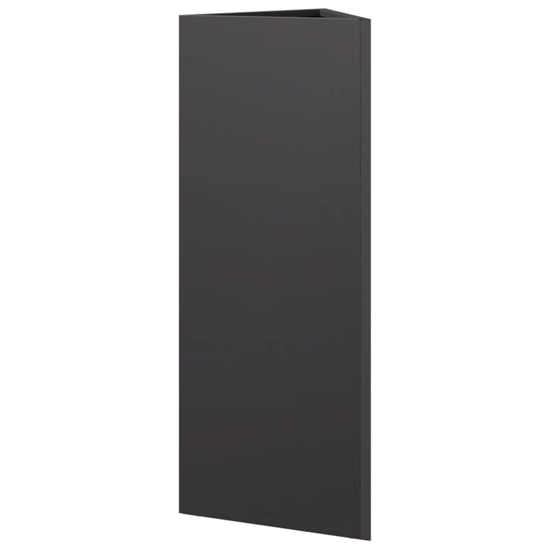 Jardinera Triangular Acero Negro 30x26x75 Cm