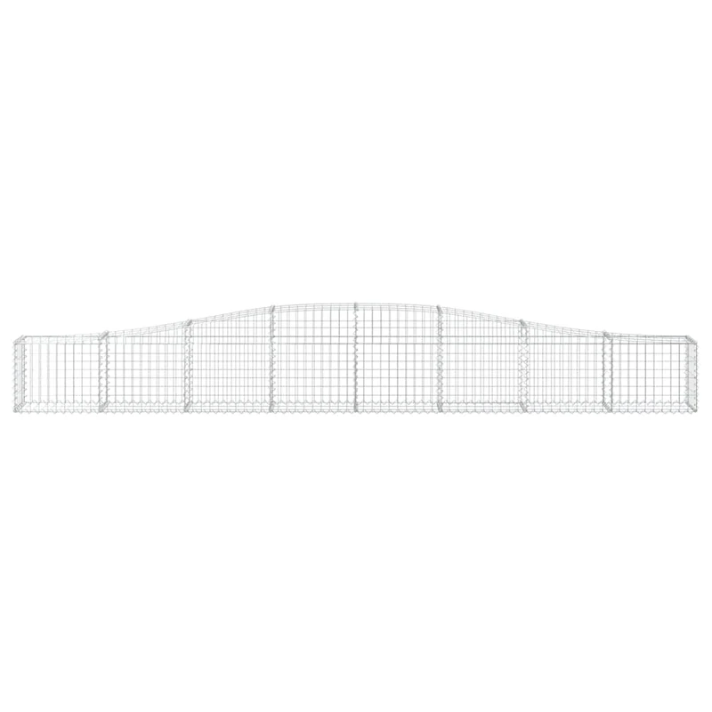 Cestas De Gaviones 10 Uds Forma De Arco Hierro 400x30x40/60 Cm