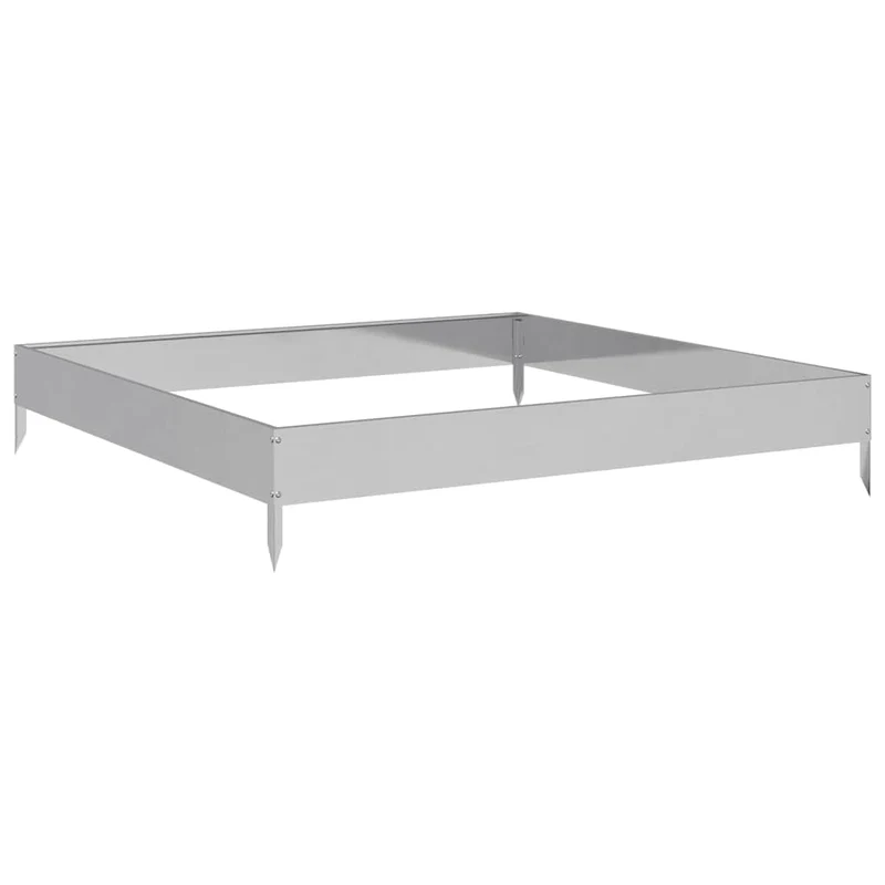 Jardinera De Acero Galvanizado 100x100x18,5 Cm