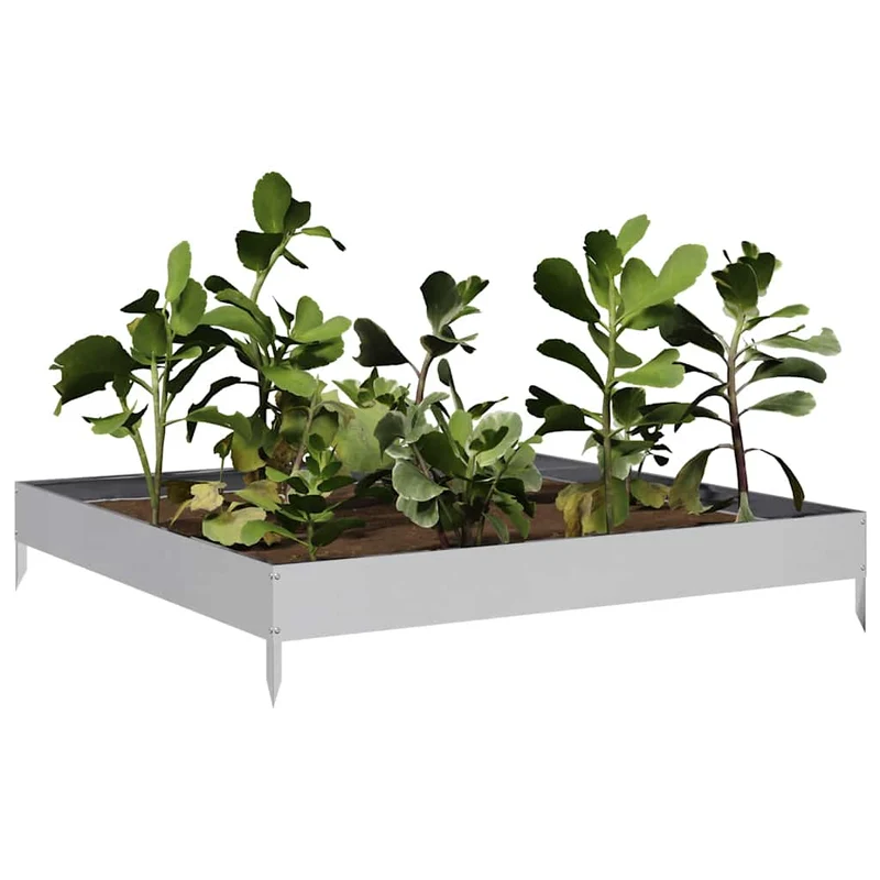 Jardinera De Acero Galvanizado 100x100x18,5 Cm