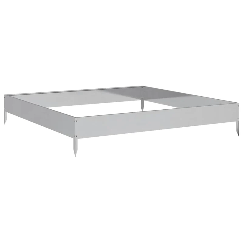Jardinera De Acero Galvanizado 100x100x18,5 Cm
