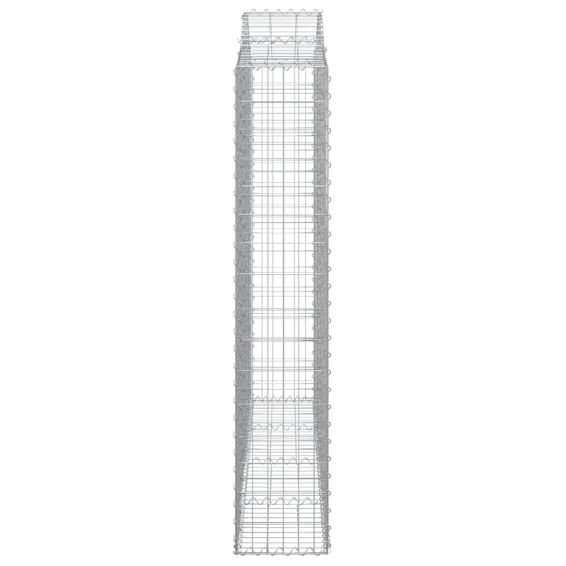 Cestas Gaviones 5 Uds Forma De Arco Hierro 200x30x160/180 Cm